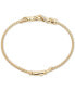 Diamond Twist Bangle Bracelet (1/8 ct. t.w.) in 14k Gold-Plated Sterling Silver