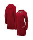 Фото #4 товара Women's Crimson Alabama Crimson Tide Quick Pass Lace-Up V-Neck Hoodie Dress