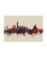 Фото #1 товара Michael Tompsett Taipei Taiwan Skyline III Canvas Art - 37" x 49"