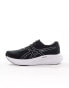 Asics Gel-Pulse 15 neutral running trainers in black and hot pink