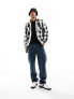 Dickies lined sacramento check shirt in black