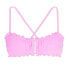 Juniors' Ruffle Bralette Bikini Top - Xhilaration™ Orchid Pink size L 8-10