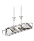 Фото #2 товара Stainless Steel Handled Serving Tray with Diamonds-20"L