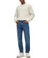 ფოტო #4 პროდუქტის Men's Mid-Blue Comfort-Stretch Regular-Fit Jeans