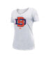 ფოტო #2 პროდუქტის Women's White Denver Broncos City Originals V-Neck T-shirt