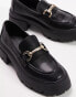 Фото #4 товара Topshop Lex chunky loafer with metal detail in black