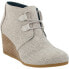 Фото #2 товара TOMS Kala Wedge Pumps Womens Beige, Grey Dress Casual 10015816