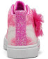 Фото #3 товара Toddler Girl's Twinkle Toes: Twinkle Sparks - Ombre Dazzle High Top Light-Up Stay-Put Casual Sneakers from Finish Line