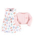 ფოტო #6 პროდუქტის Toddler Girls Cotton Dress and Cardigan Set, Pastel Butterfly