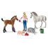 Фото #1 товара Schleich Farm World Vet visiting mare and foal - 3 yr(s) - Multicolor - Farm - 4 pc(s) - Not for children under 36 months - Closed box