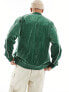 Nike Club velour jacket in green