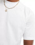 Brave Soul high neck t-shirt in white