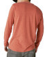 Men's Venice Burnout Long Sleeve Split Neck T-Shirt