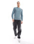 Фото #2 товара Abercrombie & Fitch heavyweight crew neck knit jumper in powder blue