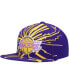 Фото #1 товара Men's Purple Los Angeles Lakers Hardwood Classics Earthquake Snapback Hat