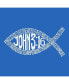 Men's Word Art Long Sleeve T-Shirt - John 3:16 Fish Symbol