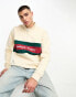 Parlez carlucci half zip sweat in beige