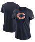 Фото #1 товара Women's Navy Chicago Bears Logo Essential T-shirt