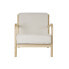 Armchair DKD Home Decor Beige Polyester MDF Wood (65 x 77 x 73 cm)