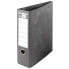 Фото #1 товара Файл-регистратор Liderpapel без корешка 80 мм металлический фиксатор, черная рукавичка