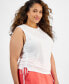 ფოტო #5 პროდუქტის On 34th Trendy Plus Size Cinched Muscle Tee, Created for