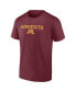 Фото #3 товара Men's Maroon Minnesota Golden Gophers Game Day 2-Hit T-shirt