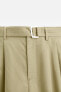 LYOCELL - COTTON TROUSERS WITH BELT