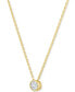 ფოტო #3 პროდუქტის Diamond Accent Pendant Necklace in 14k Gold-Plated Sterling Silver, 16" + 2" extender