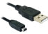 Фото #1 товара Delock USB cable 2.0 mini 4-Pin Hirose 1,5m - 1.5 m - USB A - USB B - Black