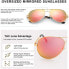 Фото #3 товара Женские солнцезащитные очки-авиаторы SODQW, зеркальные, поляризованные, модные, очки-авиаторы для вождения, рыбалки, золотая оправа, линза из розового золота