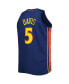 Men's Baron Davis Navy Golden State Warriors Big and Tall Hardwood Classics 2006-07 Swingman Jersey