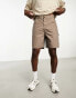 Jack & Jones Intelligence – Locker geschnittene Worker-Carpenter-Shorts in Khaki