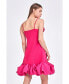 Фото #2 товара Women's Rose Bubble Mini Dress