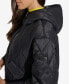 Фото #4 товара Women's Cropped Hooded Diamond Quilted Coat