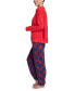 Фото #3 товара Пижама Hanes женская Plus Size с костюмом из флиса