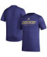 Men's Purple Washington Huskies Football Practice AEROREADY Pregame T-shirt