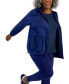 ფოტო #3 პროდუქტის Plus Size Packable Zip-Front Hooded Jacket, Created for Macy's