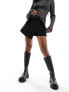 Фото #1 товара Weekday wrap mini skirt in black