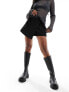 Weekday wrap mini skirt in black 36 - фото #1