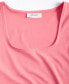 Women's Long-Sleeve Square-Neck Jersey Top, Created for Macy's