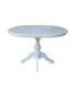 36" Round Top Pedestal Table with 12" Leaf