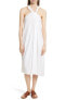 Фото #2 товара Vince 153228 Women's Twist Front Dress Sleeveless Optic White Sz. Small