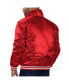 Фото #2 товара Levi’s x Starter Men's Red Cincinnati Reds Silver Tab Satin Full-Snap Trucker Jacket