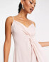 Фото #4 товара ASOS DESIGN twist front cami maxi dress in blush