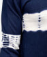 ფოტო #6 პროდუქტის Men's Horizontal Tie Dye Crew Neck Sweater