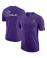 Фото #2 товара Men's Purple Los Angeles Lakers 2022/23 City Edition Courtside Max90 Backer T-shirt