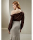 ფოტო #2 პროდუქტის Women's Silk Chic One-Shoulder Top for Women