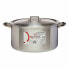 Casserole with lid Silver Aluminium 15 L (3 Units)