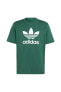 Yeşil Erkek Yuvarlak T-Shirt IR7976 TREFOIL