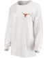 ფოტო #3 პროდუქტის Women's White Texas Longhorns Traditions Pennant Long Sleeve T-shirt